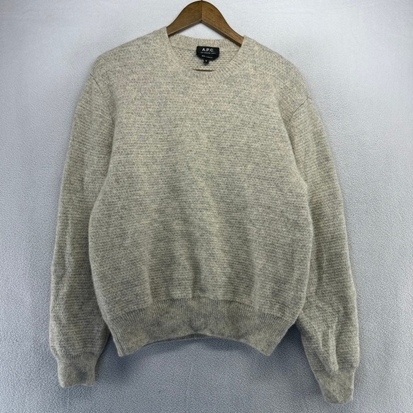A.P.C. Other - APC Sweater Men's Medium Virgin Wool Solid Crewneck Knit paris Pullover Preppy